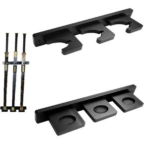 حامل تثبيت على الحائط كاتانا عمودي، شماعة حائط سيف الساموراي قابلة للتعديل، رف عرض مائل من الخيزران لمجموعة شفرات الرمح واكيزاشي نينجا تانتو، فتحة واحدة in Kuwait