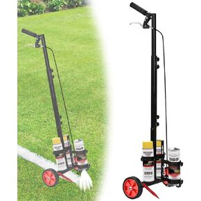 Parking Lot Striping Machine, Marking Paint Wand, Line Striping Machine with Professional Inverted Striping Spray Paint (T-Tip Nozzle), Two-Wheel, Adjustable Height in Kuwait