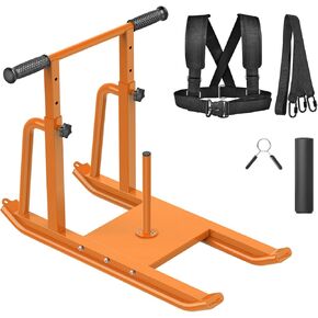 Kipika Weight Sleds for Training, Push-Pull Football Sled, Adjustable Height Handle, Heavy Duty Steel Frame Drills Sled Prowler for Running Speed, Strength, Designed for 1" & 2" Weight Plates in Kuwait