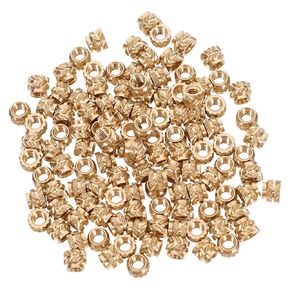 120 قطعة النحاس الخيوط إدراج M3x4x5mm مخرش الحرارة مجموعة الإناث موضوع تضمين المكسرات لحقن صب وتطبيقات الطابعة ثلاثية الأبعاد in Kuwait