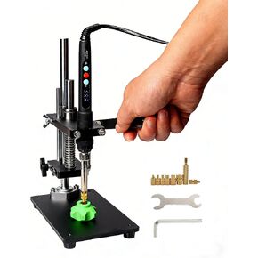 Vertical Heat Press Machine for Heat Set Inserts, Soldering Iron Insert Tool for Plastic and 3D Printed Parts, Includes M2/M2.5/M3/M4/M5/M6/M8 Tips in Kuwait
