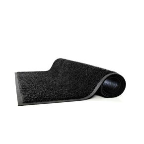 Guardian 94031035 Platinum Series Indoor Wiper Floor Mat, Rubber with Nylon Carpet, 3'x 10', Black in Kuwait