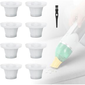 LANMU 8 عبوات بديلة لفلتر مكنسة كهربائية Hepa متوافقة مع مكنسة Duck Vac اللاسلكية كما نشاهد على التلفزيون، قطع غيار Habd Vac قابلة للغسل وإعادة الاستخدام in Kuwait