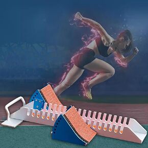 Athletics Starting Block, Track & Field Aluminum Alloy Starting Block, Multi Function Track Starting Blocks for Sprinting, 6 Angle Adjustable Sprinter Track Blocks in Saudi Arabia