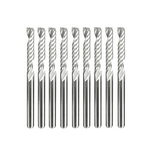 10Pcs 4mm Shank Single Flute Carbide Spiral End Mill Cutter CNC Router Bits 22mm(35mm) in Kuwait