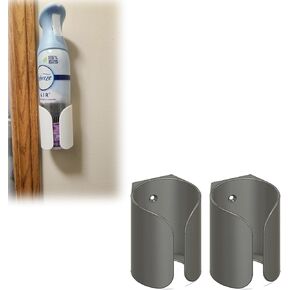 2Pack Wall Mount for Febreze Spray Bottles, Air Freshener Holder, No Drill Organization for Bathroom, Kitchen, Closet (Black) in Kuwait