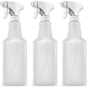 Bar5F Spray Bottles (3-Pack), 24 oz – Bleach-Resistant Trigger Sprayer with Fine Mist & On/Off, Chemical-Resistant for Bleach, Vinegar & Cleaning Solutions, Refillable HDPE Bottles in Kuwait