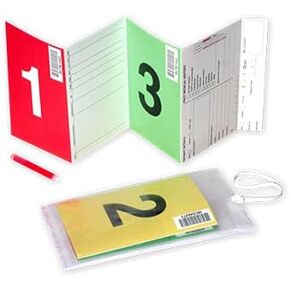 Smart Triage Tags Resupply - Contains 10 Smart Tags - Folding Design Allows reprioritizing of Casualties & Highly vizability of Patient Priority in Saudi Arabia