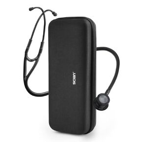 SCIAN Cardiology Stethoscope with Double-Sided Tunable Diaphragms, Professional Stethoscope with Carrying Case for Doctors, Nurses, Med Students, Clinical, Pink in Kuwait