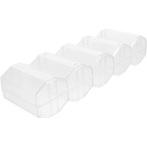 Toyvian Large Capacity Transparent Game Chip Case with Compartment Design Multi Use Poker Chip Holder Box Cards and Dice in Kuwait