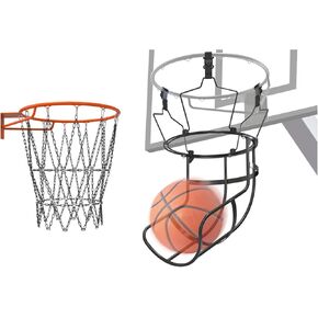 KingDolly 360° Rotatable Basketball Return Attachment with Chain Basketball Net, Basketball Rebounder for Solo Practice in Kuwait