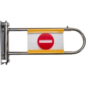 Supermarket Metal One-Way Import Export Gates Cashier Counter Spring-Loaded Entrance Swing Safety Gate for Malls in Kuwait