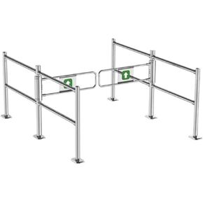 Automatic Closing Swing Gate One-Way Open Safe Door Stainless Steel Access Control for Warehouses & Stores(190 * 100cm) in Kuwait
