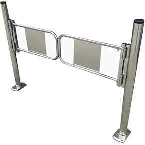 Stainless Steel Universal Safety Gate for Supermarkets Factories Manual One-Way Swing Door Pedestrian Access(170cm) in Kuwait