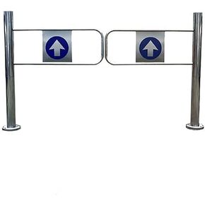 Supermarket Entrance Safety Gate Automatic Rebound Swing Gate One-Way Swing Entrance Door for Warehouse Bar(1.2 * 1m) in Kuwait