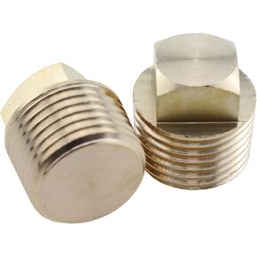 TAODAN 2PCS Marine Drain Plug 1/2 Inch NPT Threaded Solid Brass Drain Plug for Marine Drainage or Sealing Pipe in Kuwait