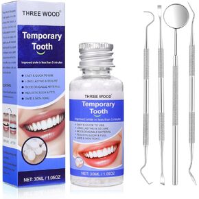 DIY Temporary Tooth Kit with Moldable Thermal Beads, Cosmetic Tooth Gap Cover for Missing or Broken Teeth in Kuwait