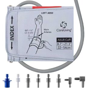 سوار صغير لقياس ضغط الدم، 5.5 بوصة - 9.5 بوصة (14-24 سم) سوار صغير، متوافق مع معظم أجهزة مراقبة ضغط الدم من العلامات التجارية، مع 8 موصلات (يتضمن سوار BP فقط) in Kuwait