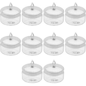 10 قطع من زجاجات الوزن المسطحة بسعة 70 × 40، أدوات حركة ساعة المختبر in Kuwait