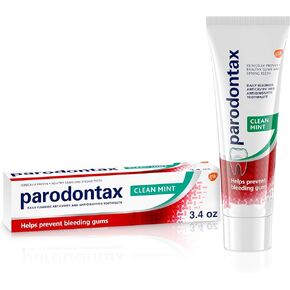 Parodontax Toothpaste for Bleeding Gums, Gingivitis Treatment and Cavity Prevention, Clean mint - 3.4 Ounces in Kuwait