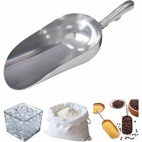 مغرفة ثلج، ألومنيوم مصبوب عالي التحمل، مقبض مريح على شكل حرف S، درجة تجارية للثلج والقهوة والفشار والدقيق والسكر وأدوات مطبخ مقاومة للصدأ (XL (38oz)) in Kuwait