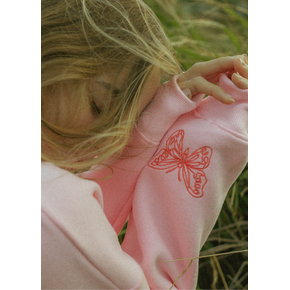 Pink Palm Puff "To Live For the Hope of it All" Hoodie in Pink in Kuwait