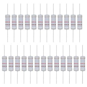 MECCANIXITY 25 Pcs 75 Ohm Resistor, 3 Watts 5% Tolerance Metal Oxide Film Resistor Axial Lead, Flame Proof for DIY Electronic Projects Circuits Experiments in Kuwait