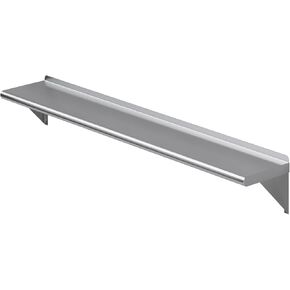 AmGood 10" X 60" Stainless Steel Wall Shelf | NSF | Metal Shelving | Garage, Laundry, Storage, Utility Room | Restaurant, Commercial Kitchen in Kuwait