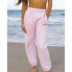 Pink Palm Puff Classic Sweatpants in Blush in Kuwait
