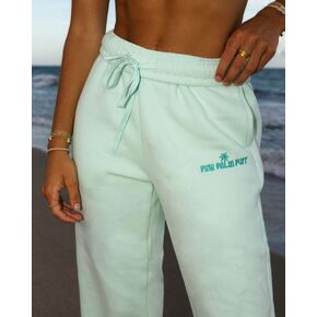 Pink Palm Puff Classic Sweatpants in Mint Breeze in Kuwait