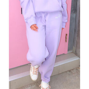 Pink Palm Puff Classic Sweatpants in Orchid in Kuwait