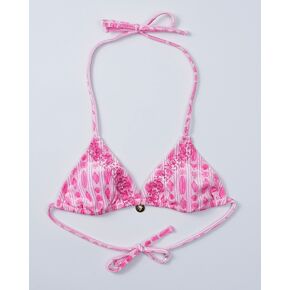 Pink Palm Puff Demi Top in Sakura in Kuwait