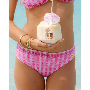 Pink Palm Puff Vela Bottom (Full Coverage) in Sakura in Kuwait
