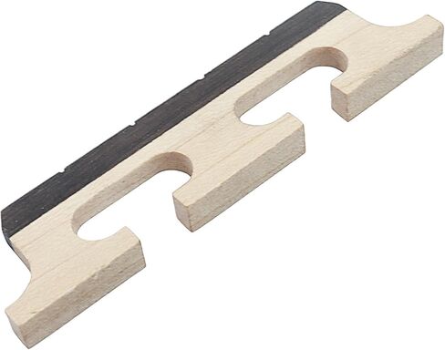 4-String Banjo Bridge, Ebony Maple Composite Replacement with Dual-Pivot Design for Enhanced Acoustic Performance in Saudi Arabia