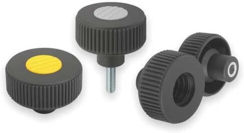 Kipp KBP-366 Studded Thermoplastic Knurled Knob 1.57 Diameter, 1/4-20 thds. in Kuwait
