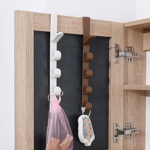 Over The Door Hooks, Multi-Functional Door Hanger Hooks for Hanging, White in Saudi Arabia