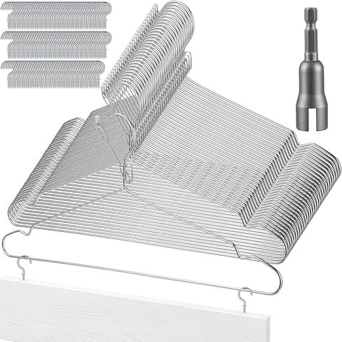 Sliner 24 Pack Cabinet Door Hangers for Spray Painting 15.7 Inch with 100 Screw-in Cup Hooks and 1 Wing Nut Driver Bit for Paint Hanger Drying, Cabinet Door Drying Rack Painter Tools DIY in Kuwait