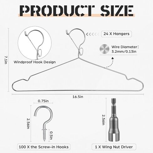 Sliner 24 Pack Cabinet Door Hangers for Spray Painting 15.7 Inch with 100 Screw-in Cup Hooks and 1 Wing Nut Driver Bit for Paint Hanger Drying, Cabinet Door Drying Rack Painter Tools DIY in Kuwait