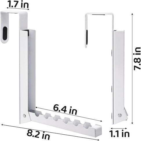 Coloch 2 Pack Over The Door Hanger for Cloth, Foldable Cloth Drying Rack Space Saving Coat Hanging Hook 6 Ridges Portable Towels Storage Hanger for Small Space, Bedroom, Bathroom in Kuwait