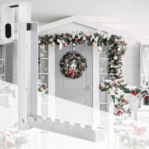 Coloch 2 Pack Over The Door Hanger for Cloth, Foldable Cloth Drying Rack Space Saving Coat Hanging Hook 6 Ridges Portable Towels Storage Hanger for Small Space, Bedroom, Bathroom in Kuwait