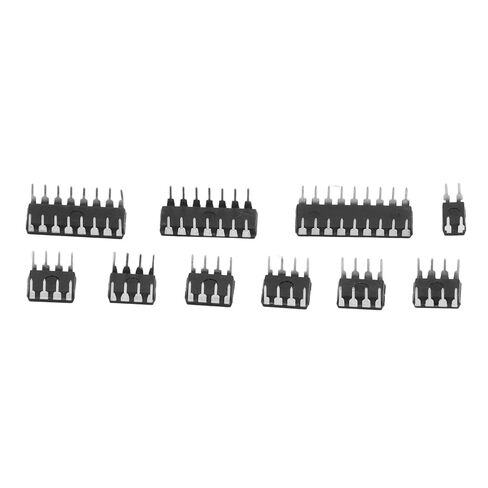 Vikye IC Assortment Kit 10 Specifications Integrated Circuit IC Chips for Home Circuit Work 85 Pcs Set with Storage Box in Saudi Arabia