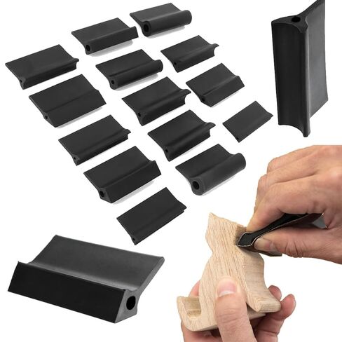 21 Profile Contour Sanding Grips, 14 Pcs Flexible Contour Sanding Pads, Rubber Sander Pads Easy Operation Sanding Blocks for Convex, Concave & Detail Sanding in Saudi Arabia
