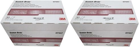 3M 07447 Scotch-Brite KvShm Maroon General Purpose Hand Pad, 20 Count (2 Pack) in Saudi Arabia