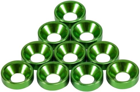 Aluminum Colored Countersunk Washers Fits M3 Flat Round Head Screws for RC Crawler Chassis SCX10 TRX4 Shafty MOA Comp Builds(Black) in Saudi Arabia