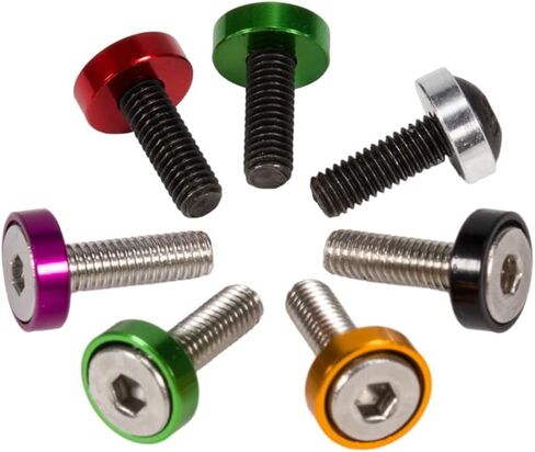 Aluminum Colored Countersunk Washers Fits M3 Flat Round Head Screws for RC Crawler Chassis SCX10 TRX4 Shafty MOA Comp Builds(Black) in Saudi Arabia