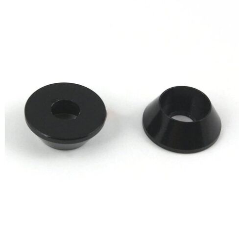 غسالات كينلو 30 قطعة M4 أسود من الألومنيوم لغسالة الرأس وغطاء رأس المسمار، لإصلاح المصانع in Kuwait