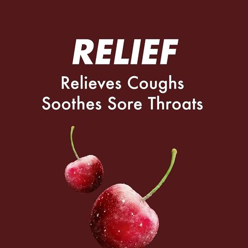 Sugar Free Black Cherry - Relief Cough Drops, Sugar Free Cough Drops, Economy Pack 70 Drops (1 Pack). in Saudi Arabia