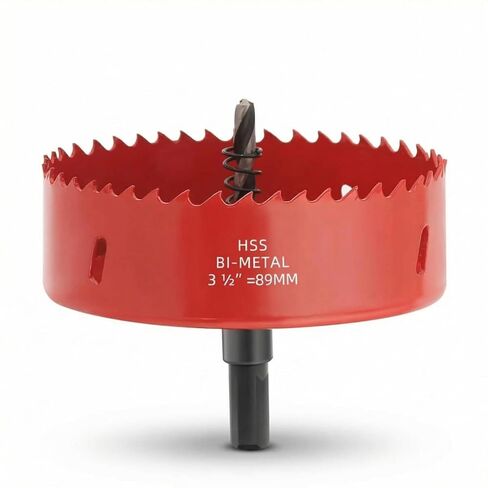 منشار فتحة 3.5 بوصة مع الشجرة للبلاستيك الخشب المعدني ، 3-1/2 في قاطع ثقب ثنائي المعجون 89 ملم مع محول بتات سداسي شانك ، إزالة الرقائق السريعة in Kuwait