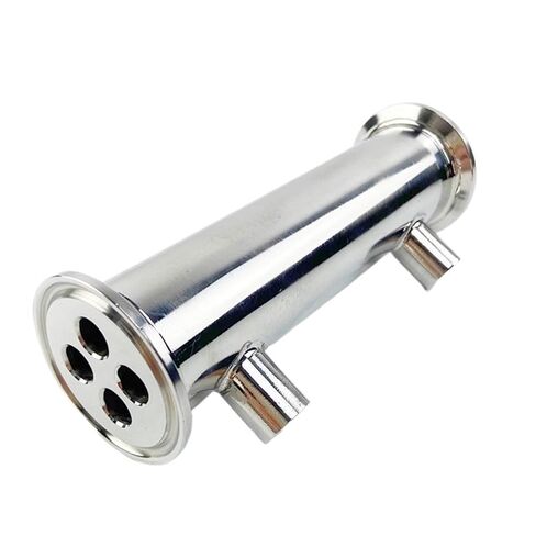 1.5 "OD50.5mm ثلاثي المشبك Dephlegmator/مكثف التقطير مع 1/4" خيط أنثى، 4 أنابيب داخل ID 8 مم، L-150mm، SS304 in Saudi Arabia