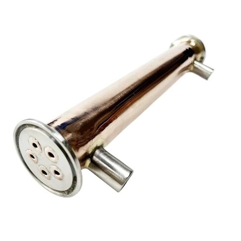 1.5" (38mm) OD50.5mm Copper Distiller Condenser, Reflux,Dephlegmator with 1/4" Female Thread for Homebrew Length 250mm in Saudi Arabia